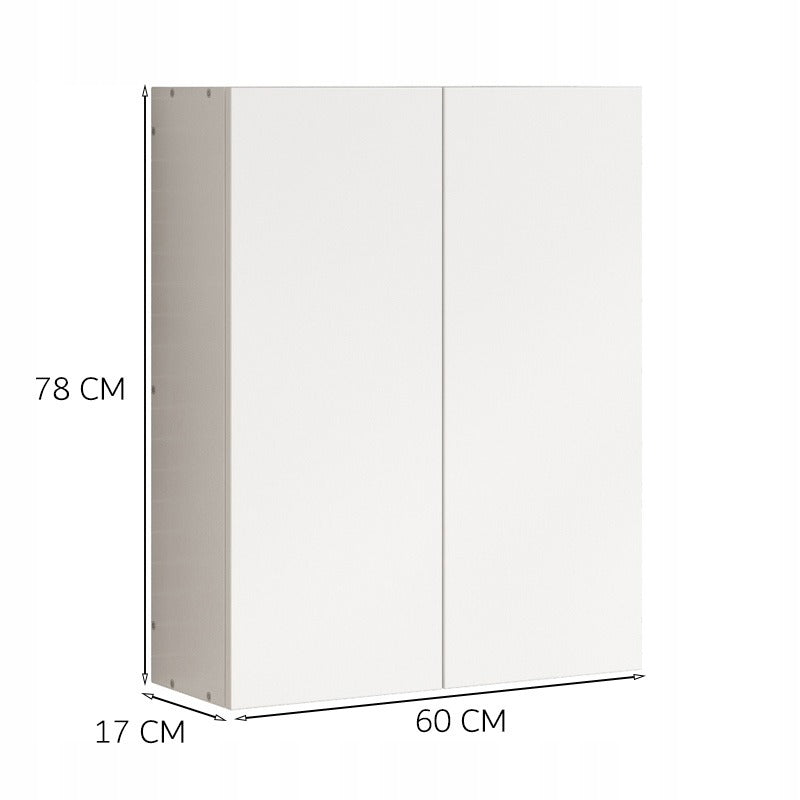 Dulap baie alb 60 cm – organizator suspendat, modern