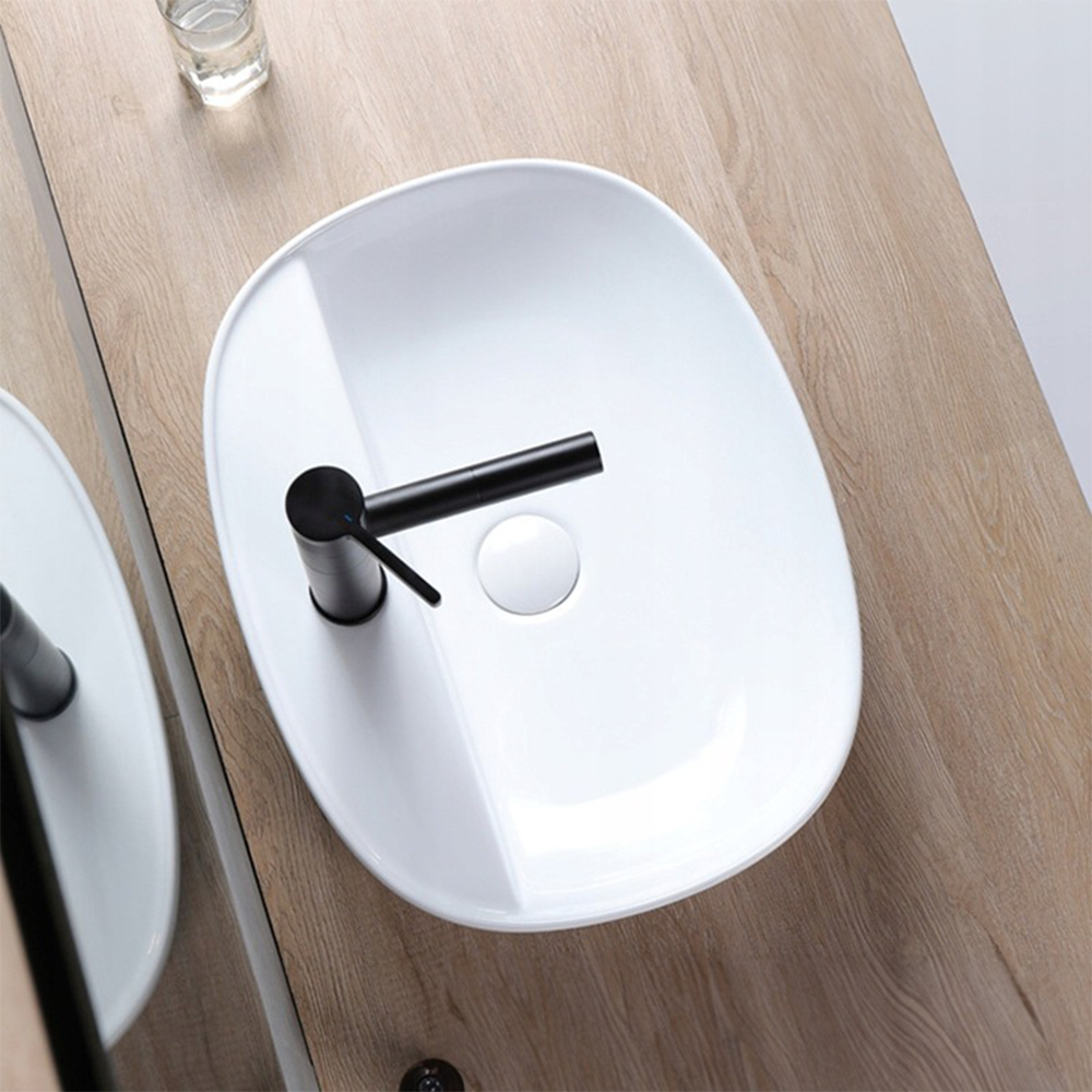 Lavoar Rebiko 60 cm – ceramică albă, elegant, pentru baie