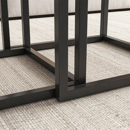 Mese cafea 2 în 1 – rustic + negru, pentru living modern