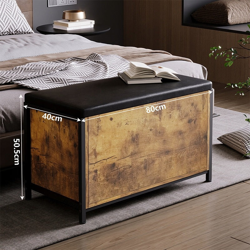 Comodă cu șezut 80 cm – rustic, pentru hol/dormitor
