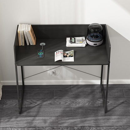 Birou modern 100 cm – negru, pentru laptop și PC