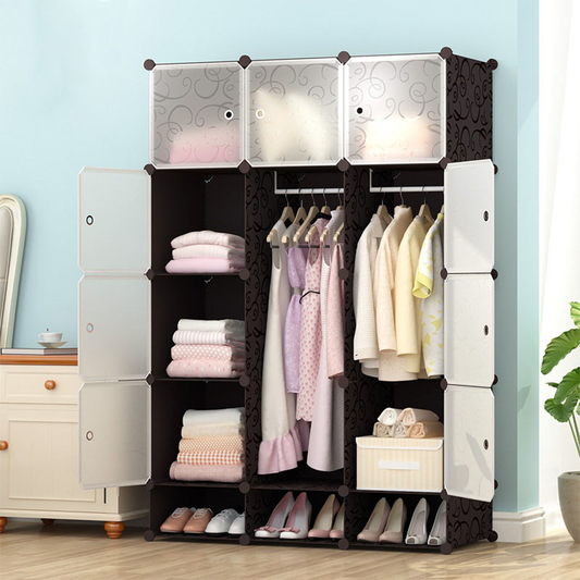 Dulap depozitare modular 165 cm – rafturi reglabile, pentru spații mici