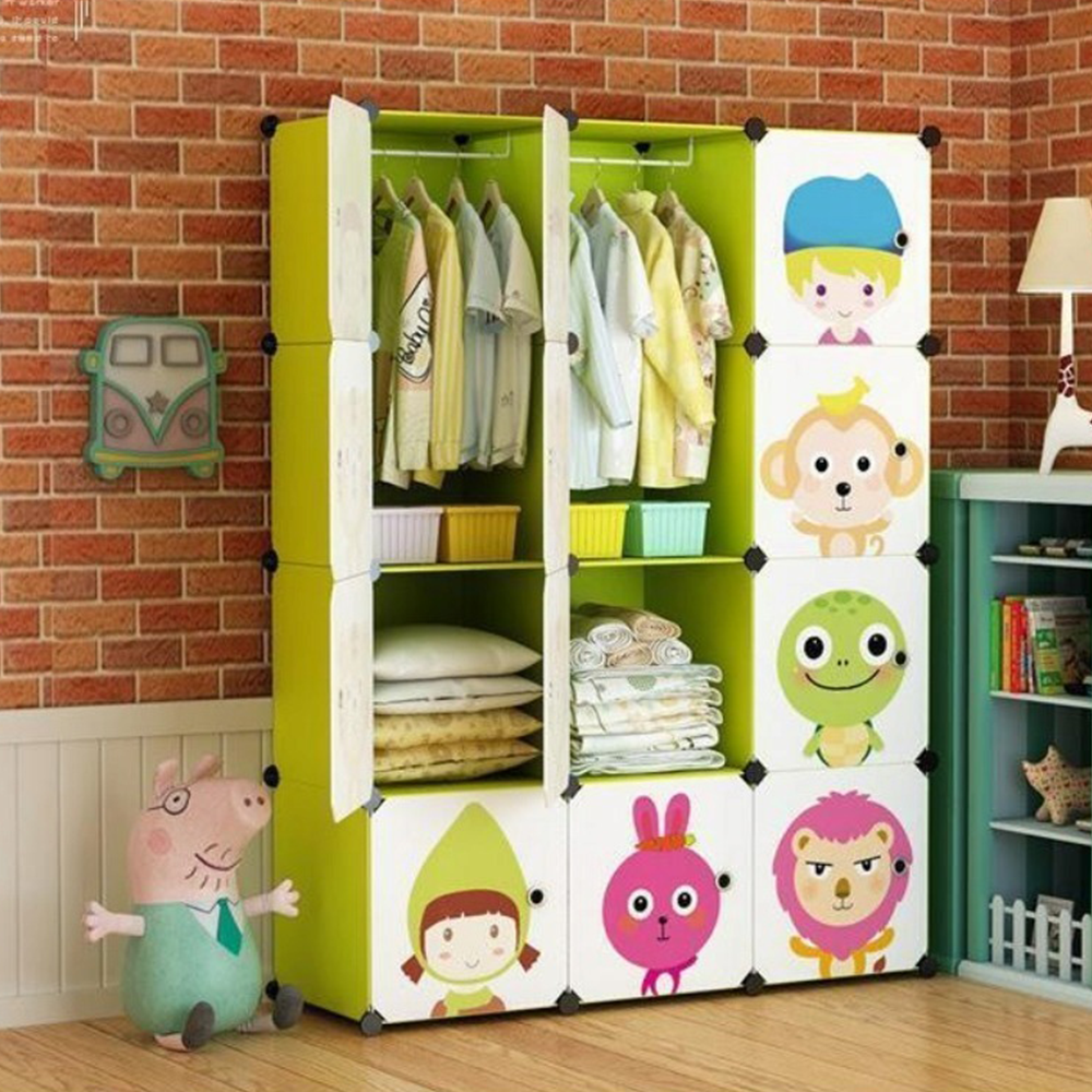 Dulap copii pliabil 146 cm – modular, depozitare haine și jucării