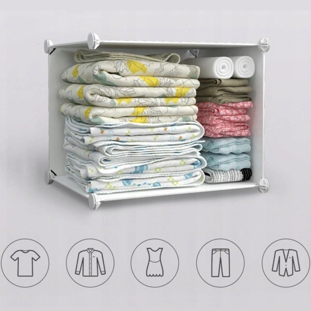 Dulap modular 183 cm – 25 uși, organizator haine, depozitare mare