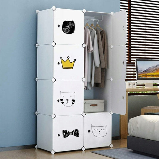 Dulap copii pliabil 147 cm – modular, depozitare haine și jucării