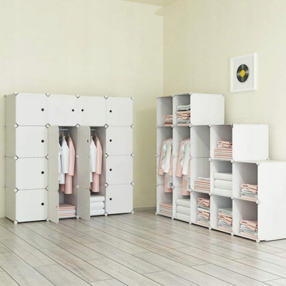 Dulap modular 147x147 cm – depozitare haine, ușor de montat
