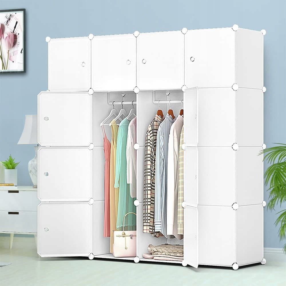 Dulap modular 147x147 cm – depozitare haine, ușor de montat