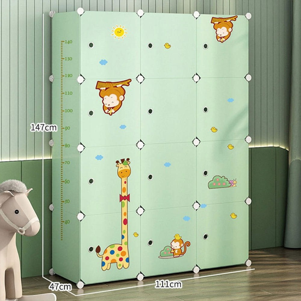 Dulap copii pliabil 147x111 cm – depozitare haine și jucării