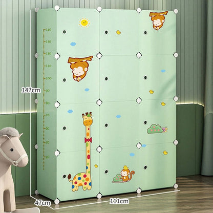 Dulap copii pliabil 147x111 cm – depozitare haine și jucării