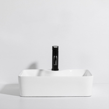 Lavoar Rebiko 47 cm – ceramică albă, elegant, pentru baie