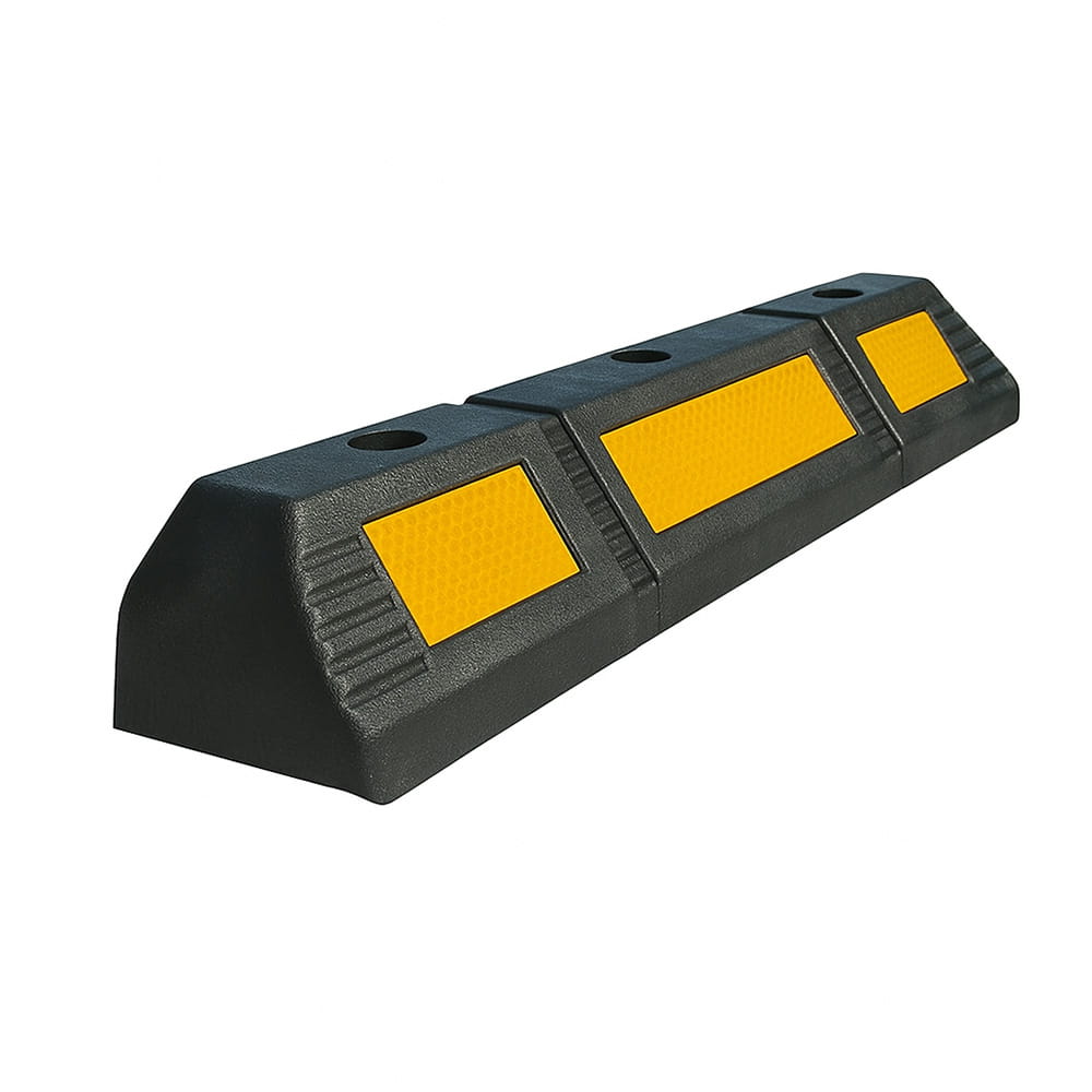 Limitator parcare 59 cm – opritor roată auto cu bandă reflectorizantă