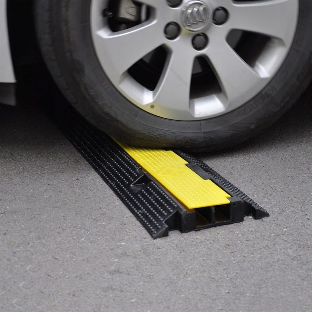 Protecție cabluri 100 cm – 2 canale, 7 tone, rampă trafic intens