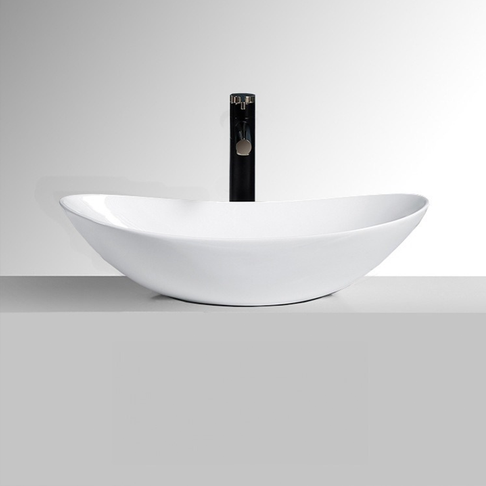 Lavoar ceramic 60 cm – Rebiko, alb, design modern