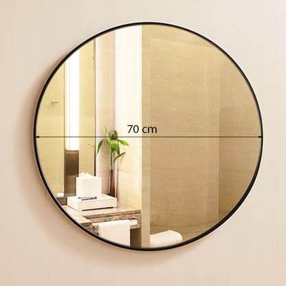 Oglindă rotundă 70 cm – design modern, montaj perete, pentru interior