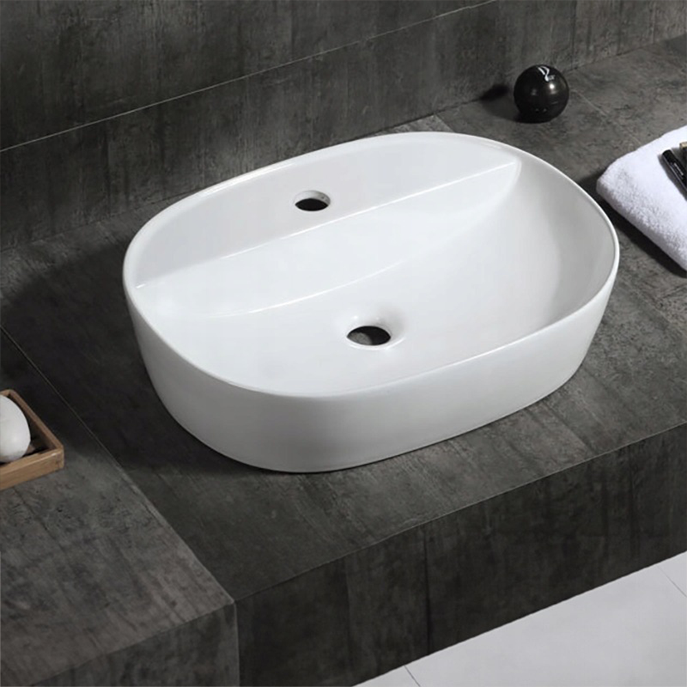 Lavoar Rebiko 60 cm – ceramică albă, elegant, pentru baie