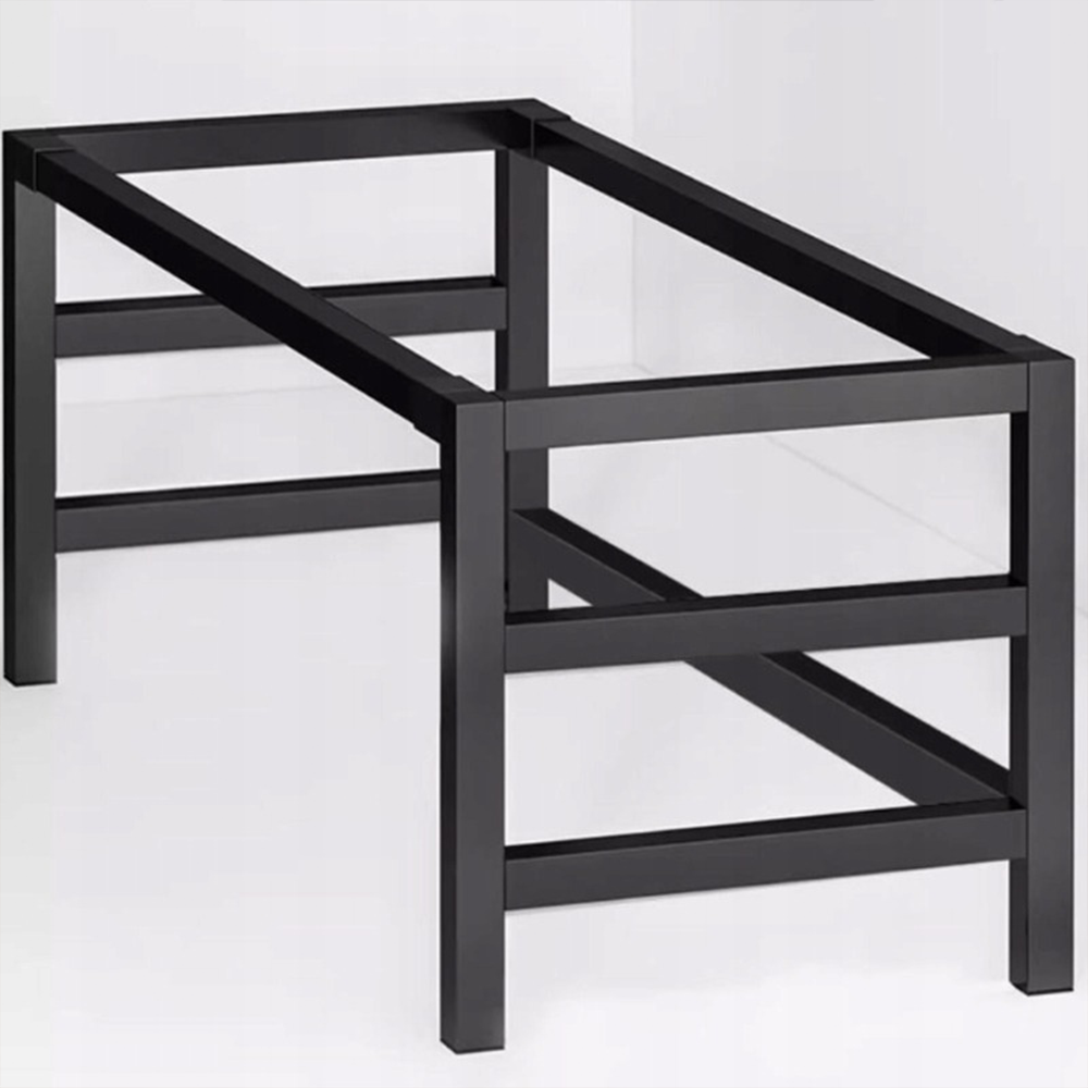 Birou gamer 120x60 cm – negru, MDF + metal, stil loft