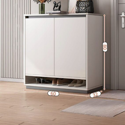 Dulap pantofi compact – 60 cm, alb, pentru holuri înguste