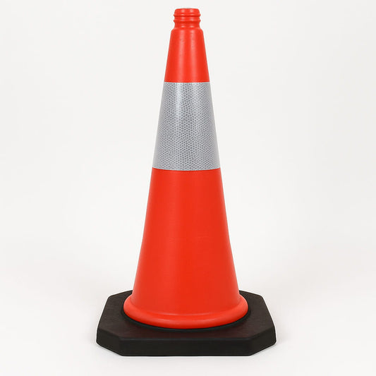 Conuri trafic 75 cm – reflectorizante, pentru drumuri și șantiere
