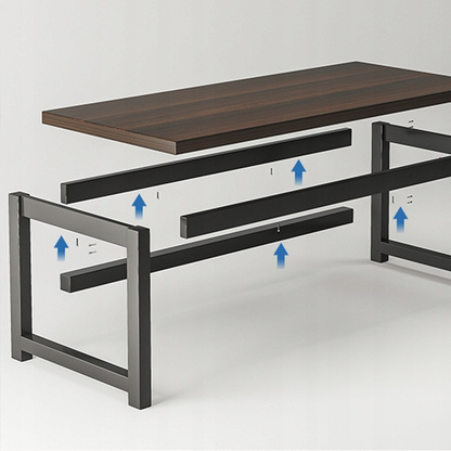 Birou 120x60 cm – MDF + cadru metalic, modern, multifuncțional