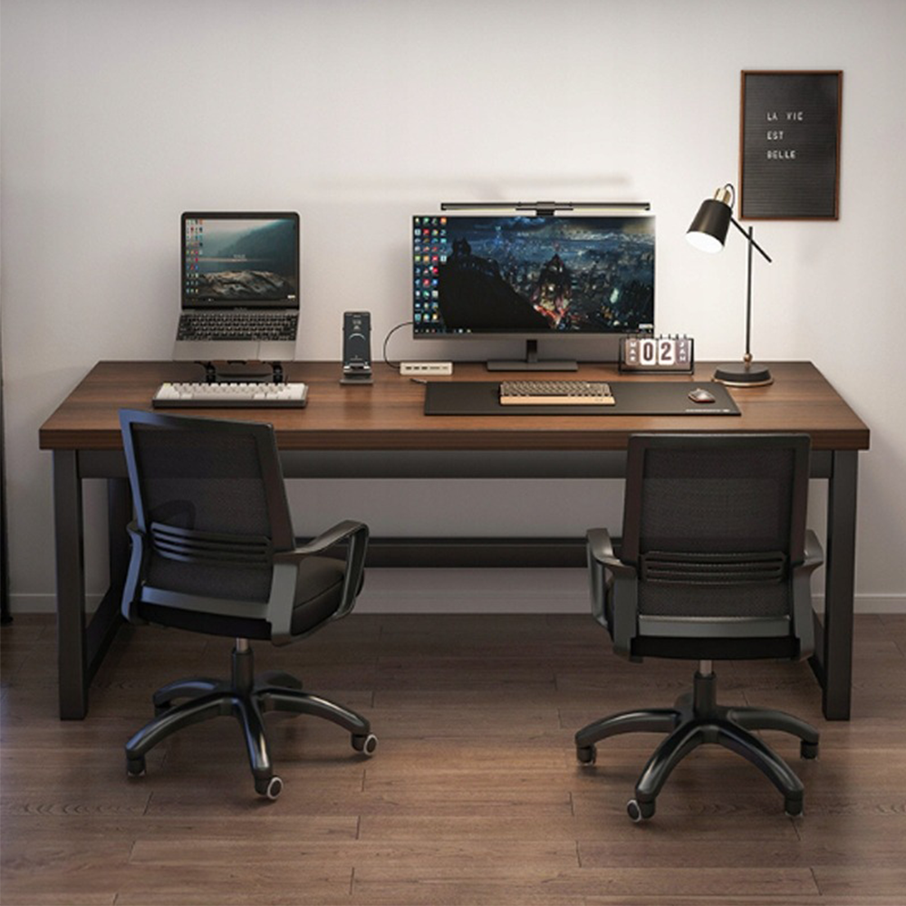 Birou 120x60 cm – MDF + cadru metalic, modern, multifuncțional