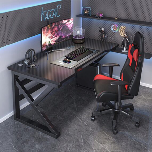 Birou gamer 120x60 cm – efect carbon, stabil, pentru setup complet