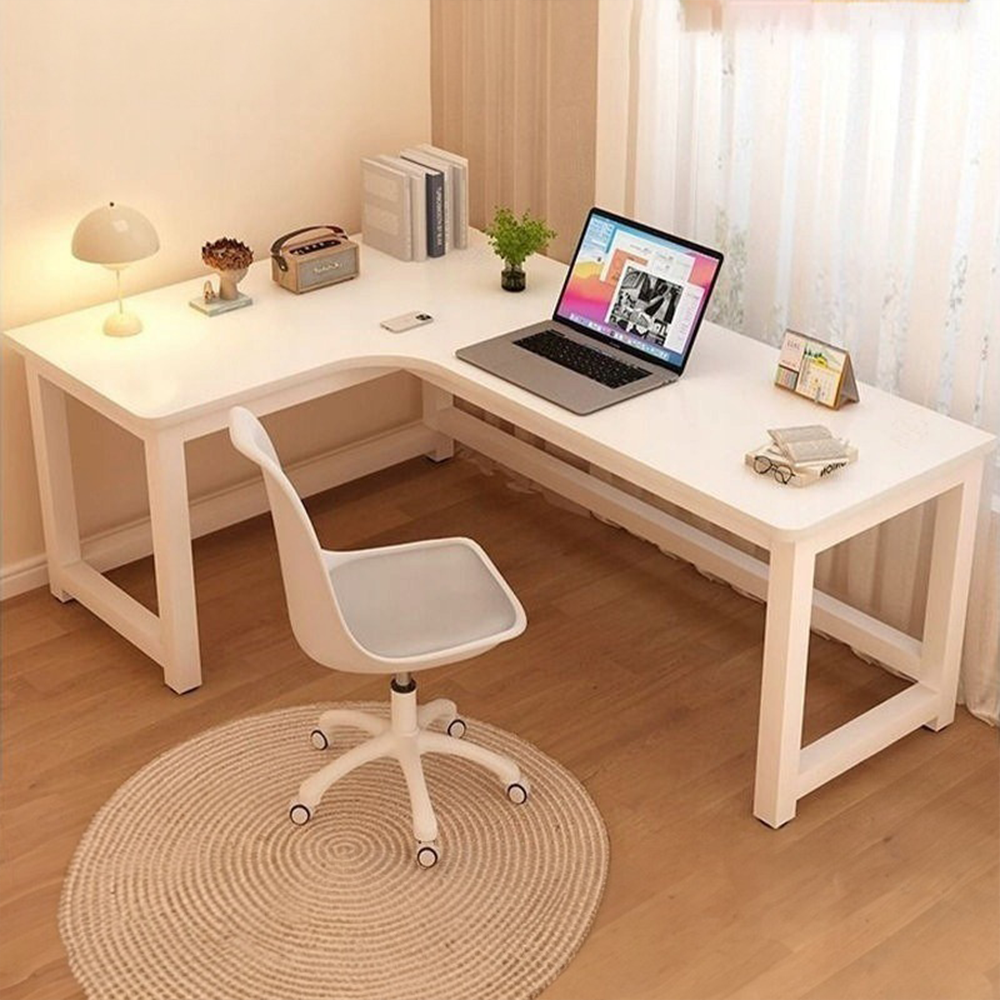 Birou de colț 120 cm – stil industrial, MDF + metal, pentru gaming