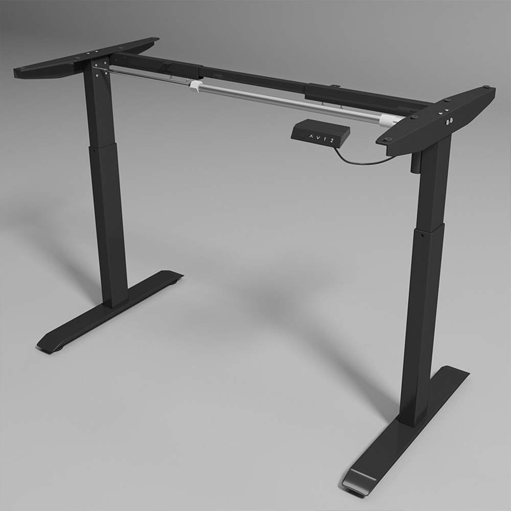 Birou electric 140x60 cm – reglabil pe înălțime, pentru lucru și gaming