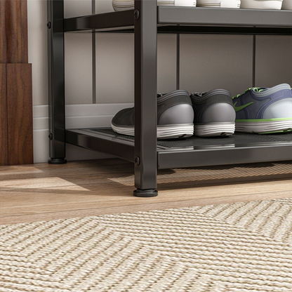 Raft scară 147 cm industrial – MDF + cadru metalic, 4 rafturi, living/birou