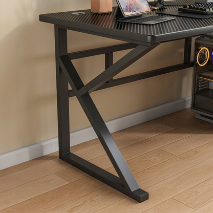 Birou gamer 120 cm negru – MDF, design loft, pentru gaming și home office