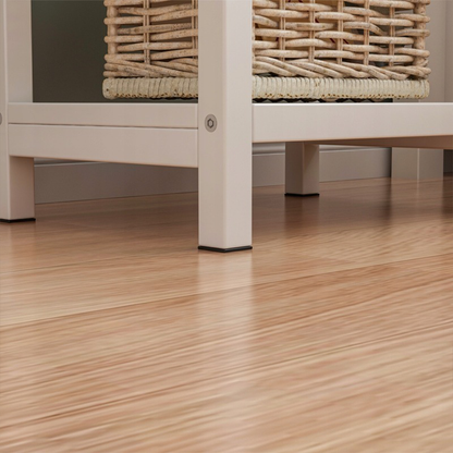 Éjjeliszekrény fehér 45x30 cm – fiók + polcok, MDF, modern loft dizájn