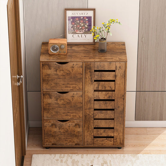 Dulap comodă 4 sertare 60 cm – design contemporan, MDF, pentru living/dormitor