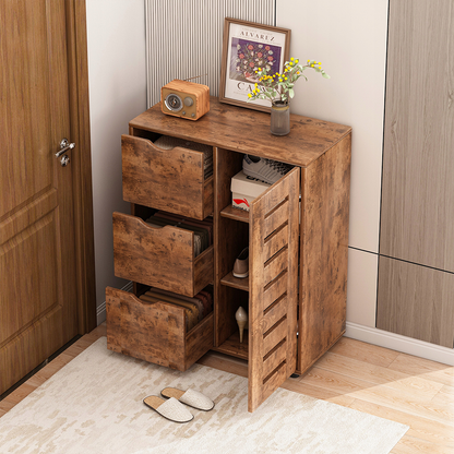 Dulap comodă 4 sertare 60 cm – design contemporan, MDF, pentru living/dormitor
