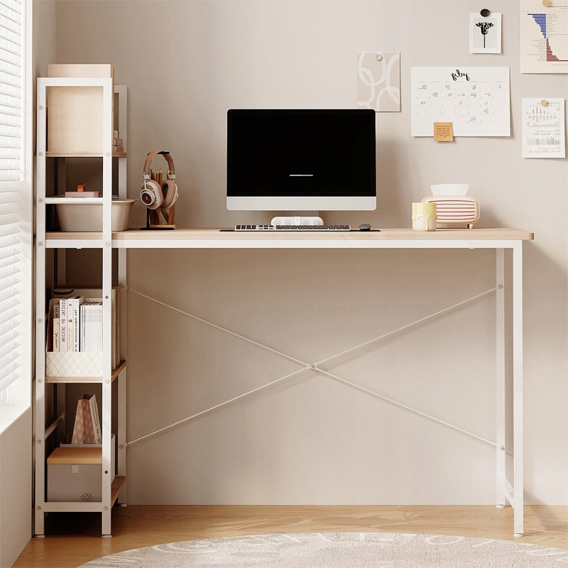 Birou cu Bibliotecă 120cm Stejar Sonoma – Birou Loft 2în1 cu Rafturi