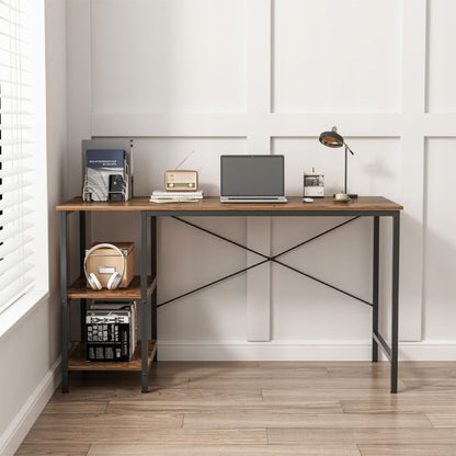 Birou cu rafturi 120x60 cm – MDF, stil industrial, modern