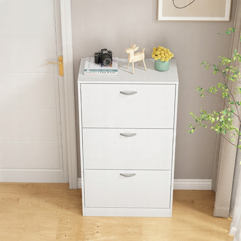 Dulap încălțăminte 110 cm – alb, 3 uși, design modern