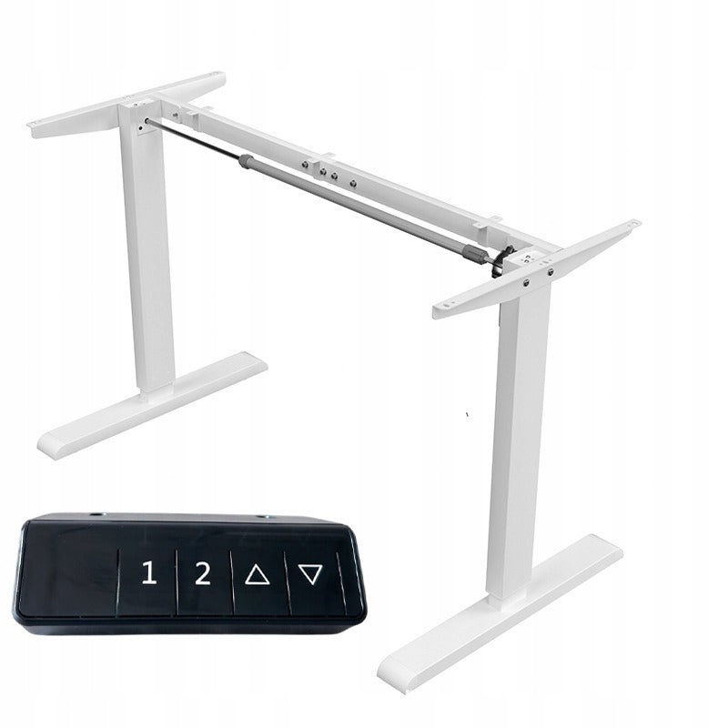 Birou Electric Reglabil pe Inaltime 160x80 cm, Alb, Ergonomic pentru Gaming si Office