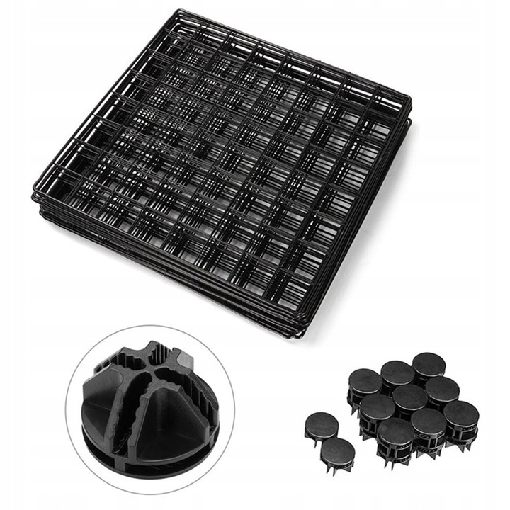 Tarc Metalic Modular pentru Catelusi si Pisici 108x108 cm, Gard din 12 Panouri, Negru