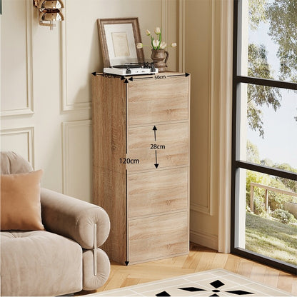Dulap cu uși, stejar Sonoma deschis, comodă spațioasă, stil loft, 120 cm