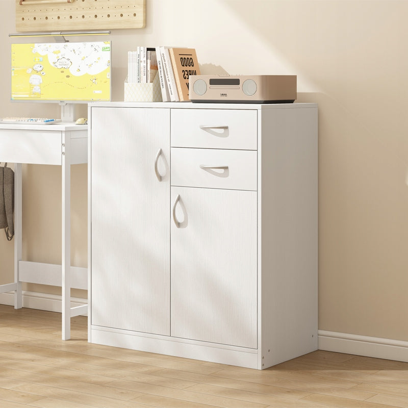 Dulap comodă alb – 74 cm, depozitare practică, stil loft