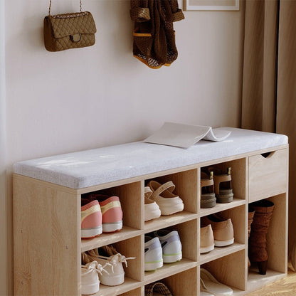 Pantofar cu Șezut 104cm Stejar Sonoma – Bancă Hol cu Sertar Loft