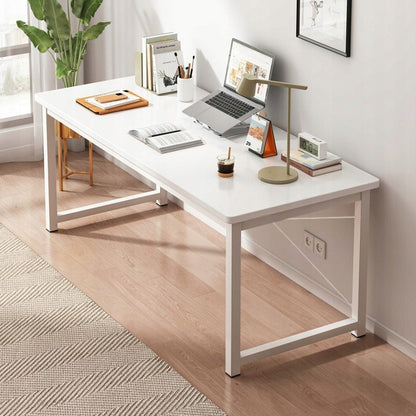 Birou 120 cm alb – modern, pentru elevi, studenți și home office