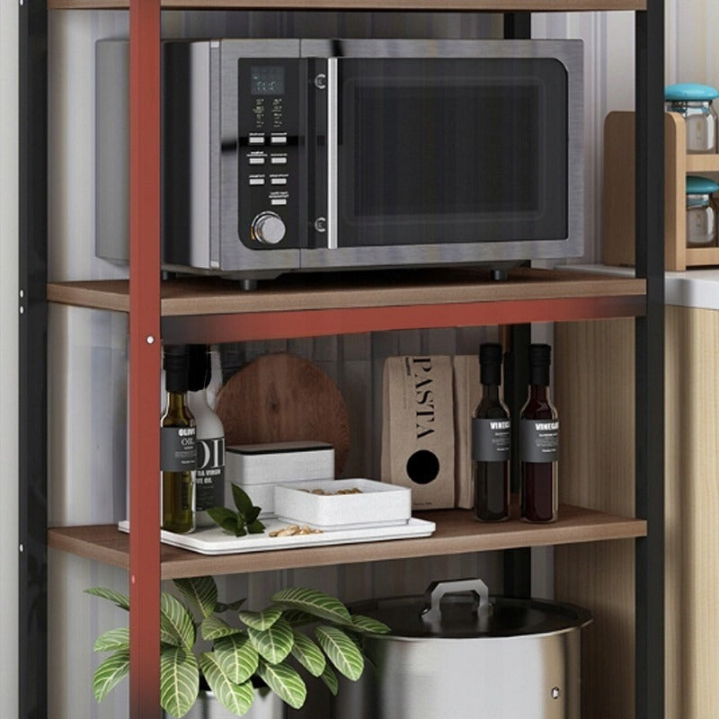 Biblioteca Stil Loft cu 5 Rafturi, Inaltime 160 cm, Cadru Metalic Industrial, 60x30 cm