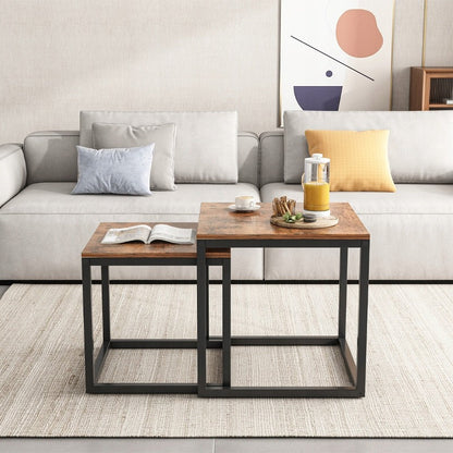 Mese cafea 2 în 1 – rustic + negru, pentru living modern