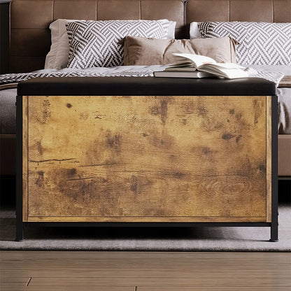 Comodă cu șezut 80 cm – rustic, pentru hol/dormitor