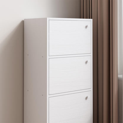 Dulap alb 102 cm – lemn, stil scandinav, pentru living/dormitor