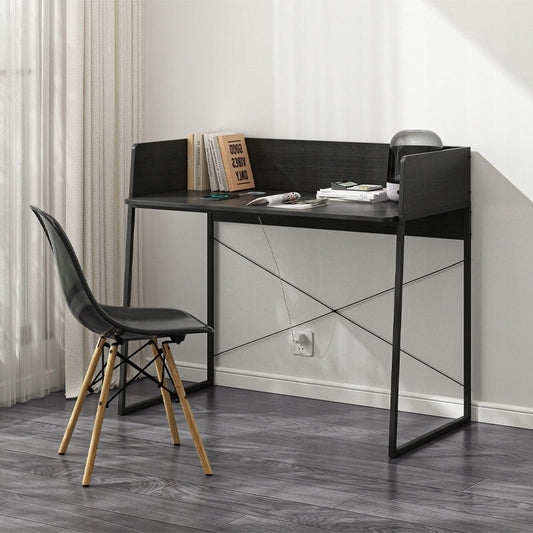 Birou modern 100 cm – negru, pentru laptop și PC