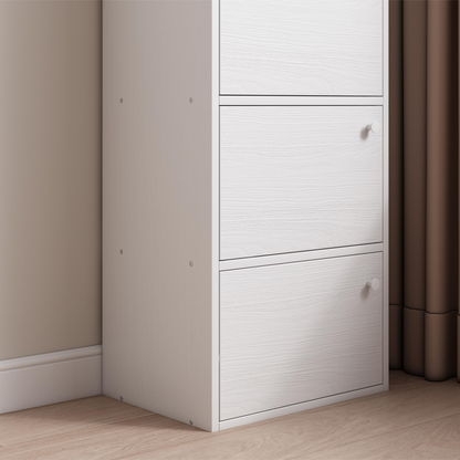 Dulap alb 102 cm – lemn, stil scandinav, pentru living/dormitor