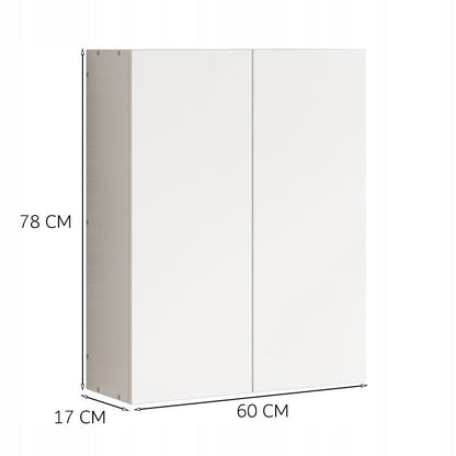 Dulap baie alb 60 cm – organizator suspendat, modern