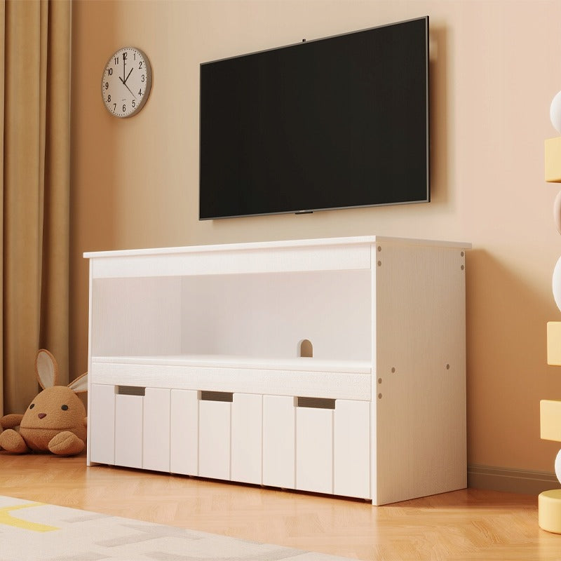 Raft Organizator pentru Jucarii si Carti Copii, Maro Rustic din MDF, 100 cm