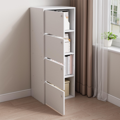 Dulap alb 102 cm – lemn, stil scandinav, pentru living/dormitor